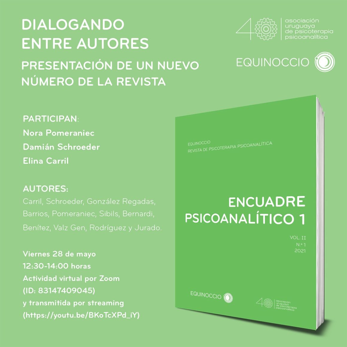 Presentación de un nuevo número de la revista Equinoccio