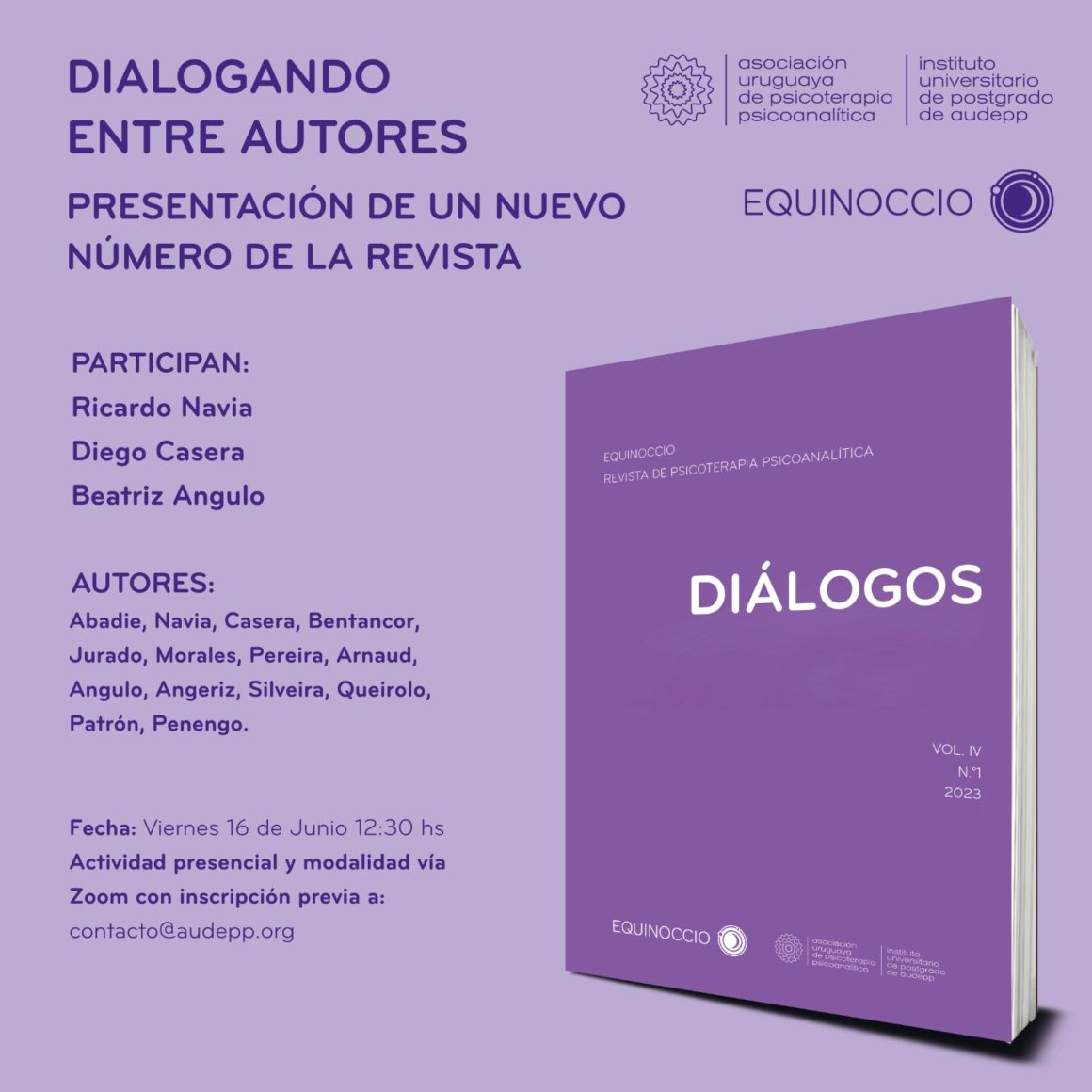 Nuevo número de la Revista Equinoccio