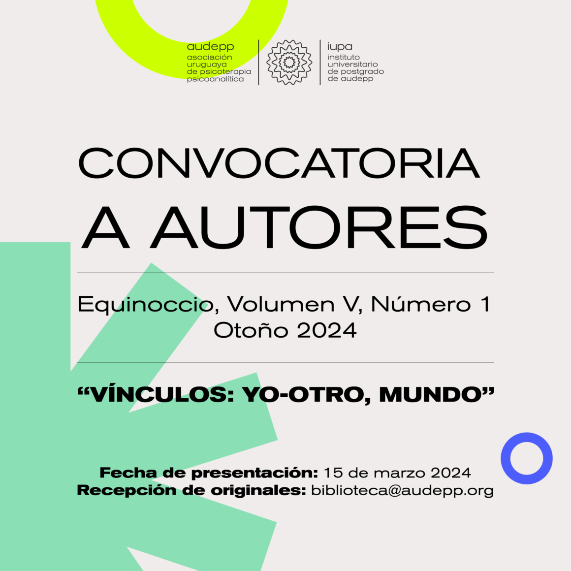 CONVOCATORIA A AUTORES – EQUINOCCIO OTOÑO 2024